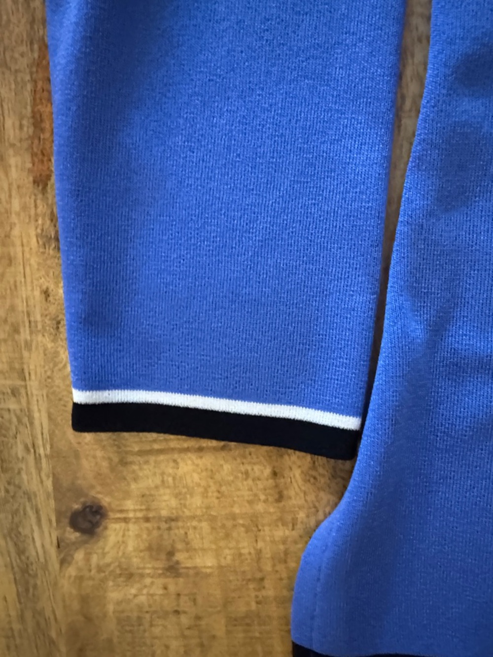 Exclusively Misook Petite Royal Blue Cardigan with Black & White Trim Medium - Picture 4 of 8